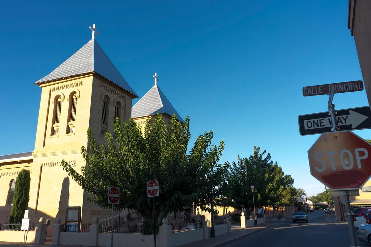St. Albino church of Mesilla Plaza
